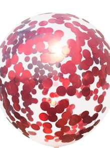 10 piezas decorativo confeti globo - Rojo - Ver 2
