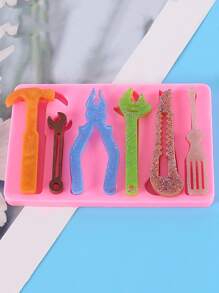 1pc Hardware Tool Design Silicone Chocolate Mold - Pink - View 5