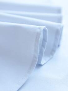 Solid Round Tablecloth - White - View 3