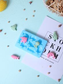 Khuôn sô cô la tự làm 1 cái - Màu xanh lam - Xem 2