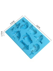 Khuôn sô cô la tự làm 1 cái - Màu xanh lam - Xem 3