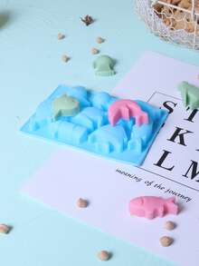 Khuôn sô cô la tự làm 1 cái - Màu xanh lam - Xem 7