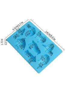 Khuôn sô cô la tự làm 1 cái - Màu xanh lam - Xem 8