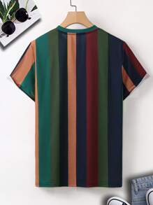 Manfinity 男士撞色T恤 - 彩色 - 查看 4