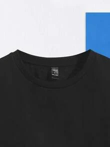 Shahirah Áo thun nữ Thiên hà Slogan Giải trí - màu đen - Xem 4