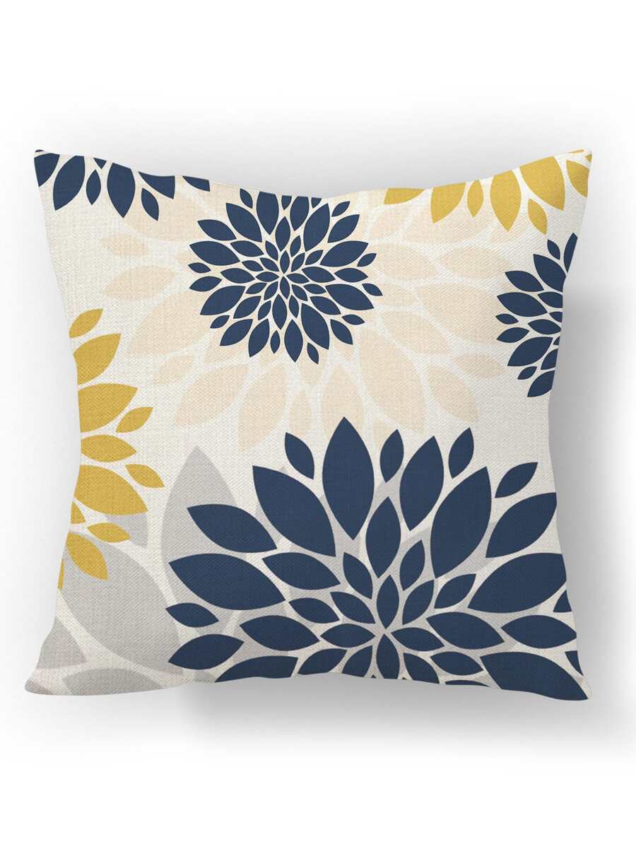 1 In Hình Lá Ngoài Trời Đệm Chống Nước Không Chất Độn, Boho Linen Chống Thấm Nước Có Thể Giặt Trang Trí Vuông Áo Gối Chần Gòn - Nhiều màu - Xem 1