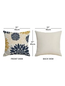 1 In Hình Lá Ngoài Trời Đệm Chống Nước Không Chất Độn, Boho Linen Chống Thấm Nước Có Thể Giặt Trang Trí Vuông Áo Gối Chần Gòn - Nhiều màu - Xem 3