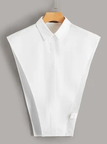 Muchica Blusa con botón delantero bajo asimétrico - Blanco - Ver 1