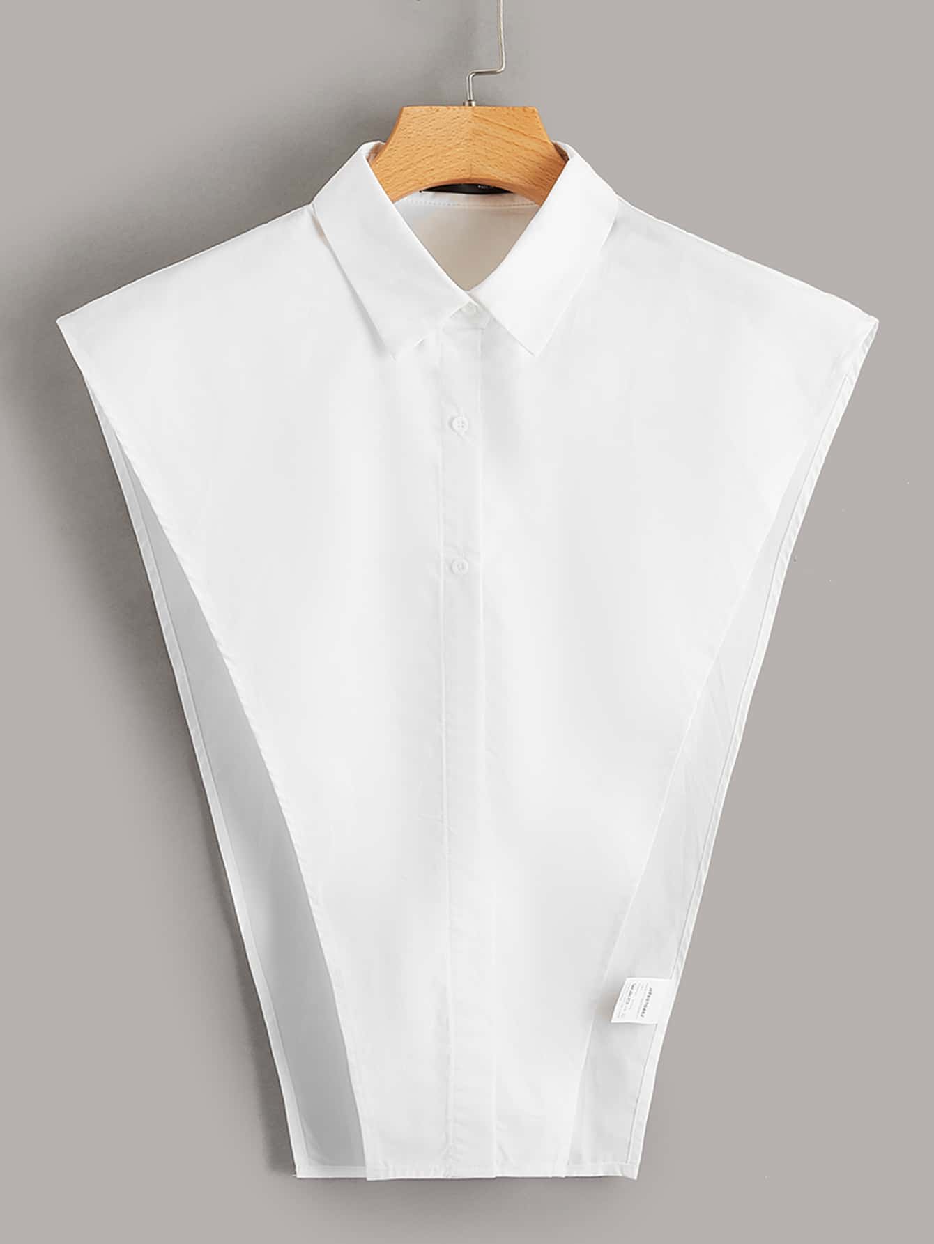 Muchica Blusa con botón delantero bajo asimétrico - Blanco - Ver 1