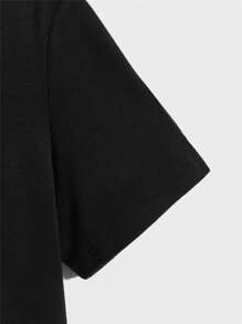 Manfinity RebelGame Men Slogan & Heart Print Tee - Black - View 3