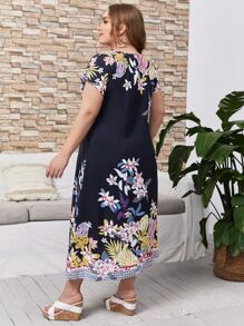 EMERY ROSE Đầm Plus Size Hoa Boho - Nhiều màu - Xem 2