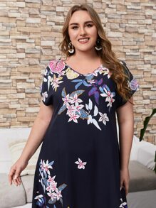EMERY ROSE Đầm Plus Size Hoa Boho - Nhiều màu - Xem 4