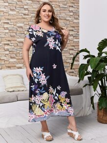 EMERY ROSE Đầm Plus Size Hoa Boho - Nhiều màu - Xem 5