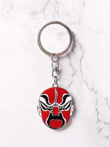 京劇吊墜鑰匙圈 - 紅色 - 查看 2