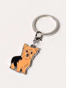 狗狗墜飾鑰匙圈 - 彩色 - 查看 2