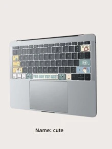 1張卡通圖案鍵盤貼紙適用於MacBook Air - 彩色 - 查看 4