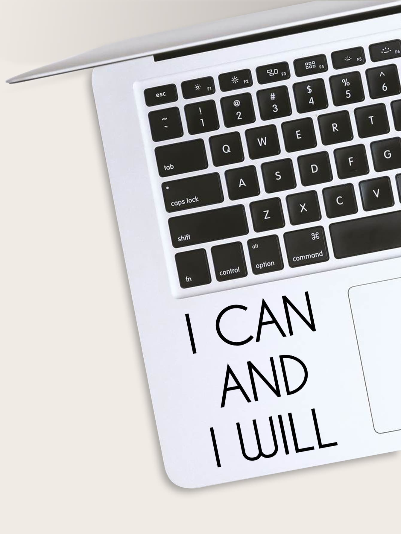 1 hình dán máy tính xách tay đồ họa khẩu hiệu - màu đen - Xem 2