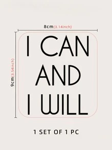 1 hình dán máy tính xách tay đồ họa khẩu hiệu - màu đen - Xem 4