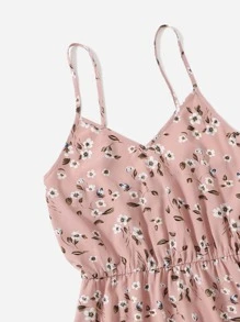 Soleia 雏菊花卉吊带连衣裙，女士夏季连衣裙，女士柔和色调连衣裙 - 彩色 - 查看 3