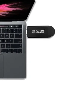 3 In 1 USB Type-C/OTG Card Reader - Black - View 2