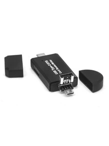 3 In 1 USB Type-C/OTG Card Reader - Black - View 4
