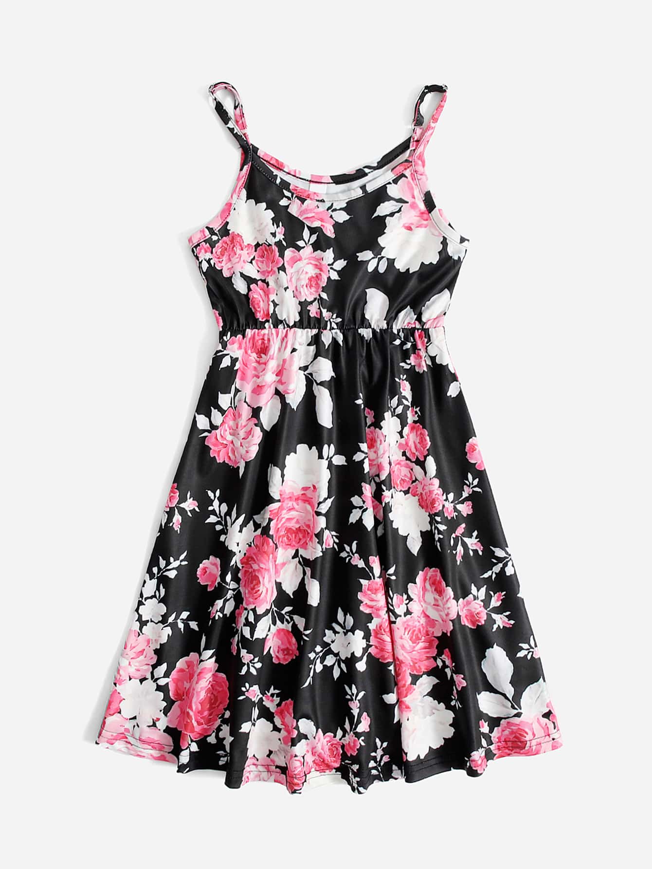 小女童1入組印花吊帶洋裝