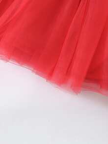 小女童石榴印花荷葉邊上衣和蓬蓬短裙 - 彩色 - 查看 4