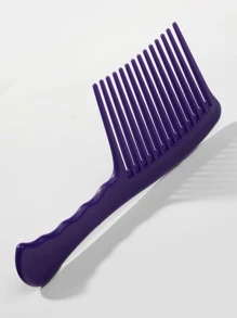 宽齿长梳，防毛躁大号梳子，适用于所有发质，梳子，美发工具，美发产品及配件，适用于理发店、美容院、返校季、旅行度假等场合，女士美发配件，梳子，防打结梳，梳子套装，梳子，卷发梳，防打结梳，女士梳子，头发，旅行，美发产品，美发工具，美发用品，理发师，理发配件，理发店，美发设备 - 紫色 - 查看 2