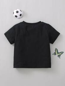 Tops em bé Lá thư Loại bướm - màu đen - Xem 5