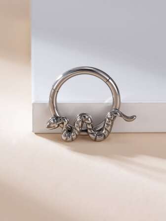 Aro para la nariz con diseño de serpiente