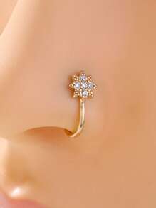 Mũi cuff Khối Zirconia  Trang trí ngôi sao - Vàng - Xem 1