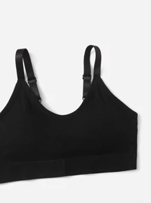 Easithlete 2pcs Solid Seamless Sports Bra - Multicolor - View 5