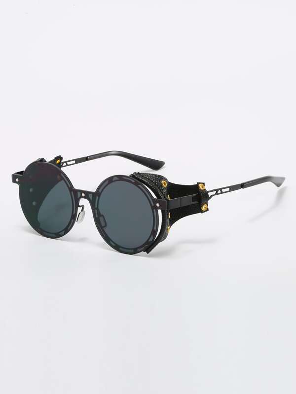 shein.co.uk | Men Round Lens Fashion Glasses