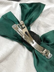 DAZY 纯色蝴蝶结发夹 可爱情人节爪夹 发夹 发卡 - 綠色 - 查看 8