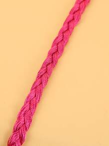 Cinturón de cordón con diseño de fleco - Rosa Fucsia - Ver 4