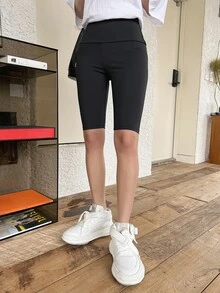 DAZY Quần tất nữ Lá thư Thể thao - màu đen - Xem 4