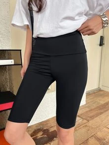 DAZY Quần tất nữ Lá thư Thể thao - màu đen - Xem 5