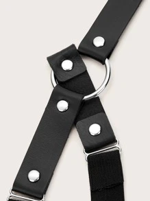 2pcs Steampunk Studded Decor Thigh Belt For Gothic Costumes Harness Halloween Valentine's Day