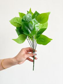 1 manojo de 13.8 pulgadas de eneldo verde artificial con 7 ramas, rama de hojas artificiales sin maceta para decoración de mesa en el hogar, plantas falsas, decoración de otoño, habitación, escritorio, decoración del jardín, decoración de la habitación, San Valentín, regalo
