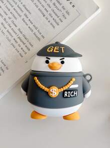 Hộp đựng đồ dễ thương Thiết kế hình chú vịt hoạt hình dễ thương Tương thích với Airpod Kawaii - Nhiều màu - Xem 3