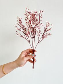 1/3 bó hoa nhựa nhân tạo, hoa anh đào nhân tạo, hoa baby's breath, bó hoa nhân tạo hiện đại dùng trang trí nhà cửa, cây giả, đồ trang trí mùa thu, phòng, bàn làm việc, đồ trang trí sân vườn, đồ trang trí phòng, ngày lễ tình nhân, quà tặng sinh nhật tốt nghiệp trở lại trường học đồ dùng học tập - trắng - Xem 3