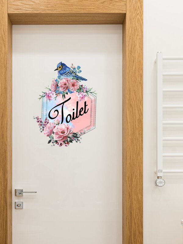 Flower Print Wall Sticker,Stickers,Wall Decal, Vinyl Decal For Home Decorations,Spring Decoration Items Refresh Your Home,Rama Decoration Stickers Gifts Birthday Graduation