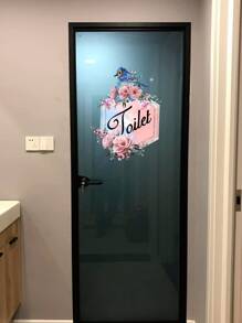 Flower Print Wall Sticker,Stickers,Wall Decal, Vinyl Decal For Home Decorations,Spring Decoration Items Refresh Your Home,Rama Decoration Stickers Gifts Birthday Graduation - Multicolor - View 2