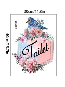 Flower Print Wall Sticker,Stickers,Wall Decal, Vinyl Decal For Home Decorations,Spring Decoration Items Refresh Your Home,Rama Decoration Stickers Gifts Birthday Graduation - Multicolor - View 3