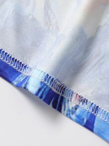 Boys Marble Print Tank Top - Blue - View 3