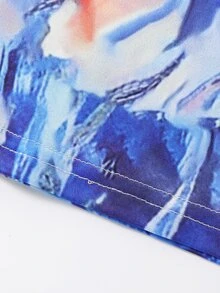 Boys Marble Print Tank Top - Blue - View 6