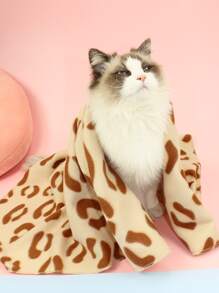 Chăn họa tiết da báo cho thú cưng - Nhiều màu - Xem 1