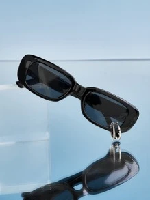 ROMWE Street Life Ring Decor Frame Fashion Glasses - Black - View 1