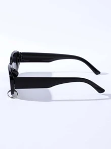 ROMWE Street Life Ring Decor Frame Fashion Glasses - Black - View 3