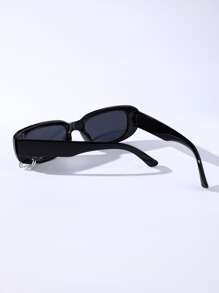 ROMWE Street Life Ring Decor Frame Fashion Glasses - Black - View 4